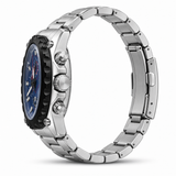 Side profile of the Avalon Midnight Blue watch and bracelet.